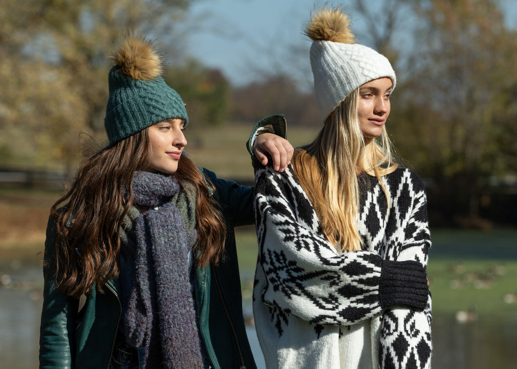 Eco Callie Beanie in Sage - Sweet Turns