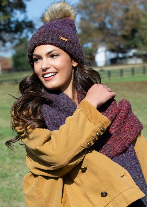 Eco Caroline Beanie in Wine - Sweet Turns