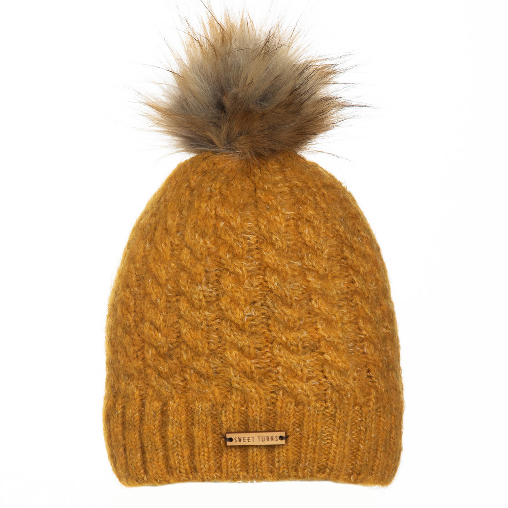 Charlie Beanie in Gold - Sweet Turns